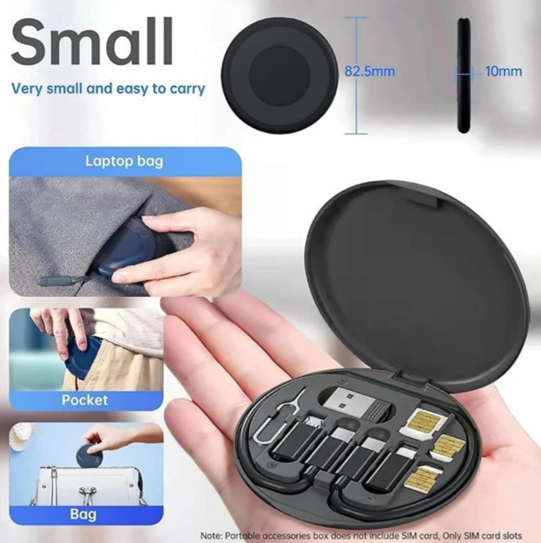 60W Multifunctional Fast Charging Cable Kit with Phone Stand – All‑in‑One Conversion Set