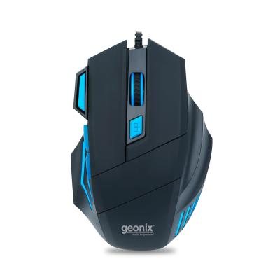 GEONIX Vigor R6 Wired Gaming Mouse M20 with 3600 DPI, 7 Buttons & Blue Backlight