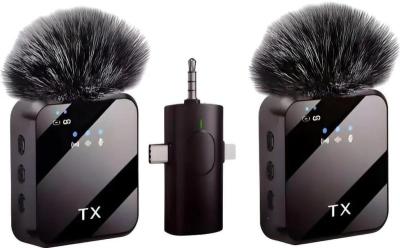 F11-2 Wireless Microphone with 3-Level Noise Reduction, Dual Mode & Type-C/Lightning Support
