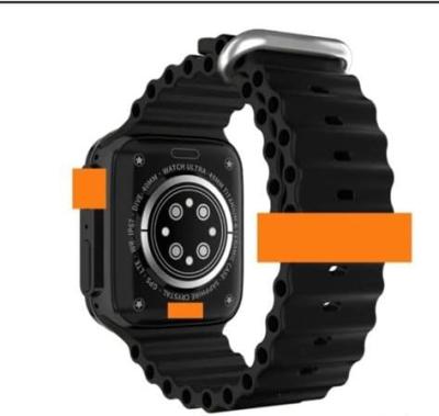 T10 Ultra Smartwatch 2.09" inch Big Display Sleek Design Metal Body with 49mm Real Screws Calling Wireless Charging with Activity Tracker (Orange)