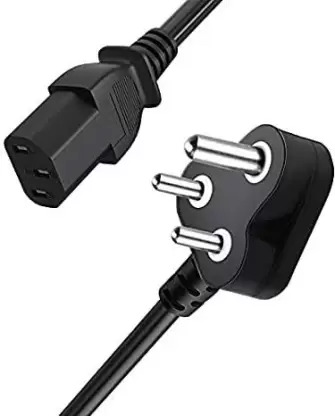 Electroline 3 Pin Power Supply Cable for Desktop (Black)