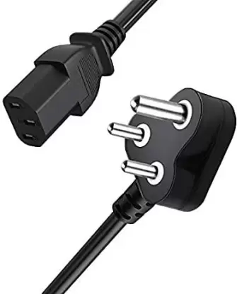 Electroline 3 Pin Power Supply Cable for Desktop (Black)