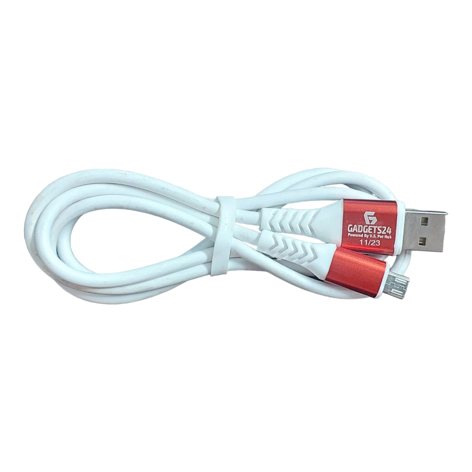 USB Metal Data Cable 3.4 Amp for Andriod V8 Mobile Fast Charging Cable by Gadgets24 (GV-03)