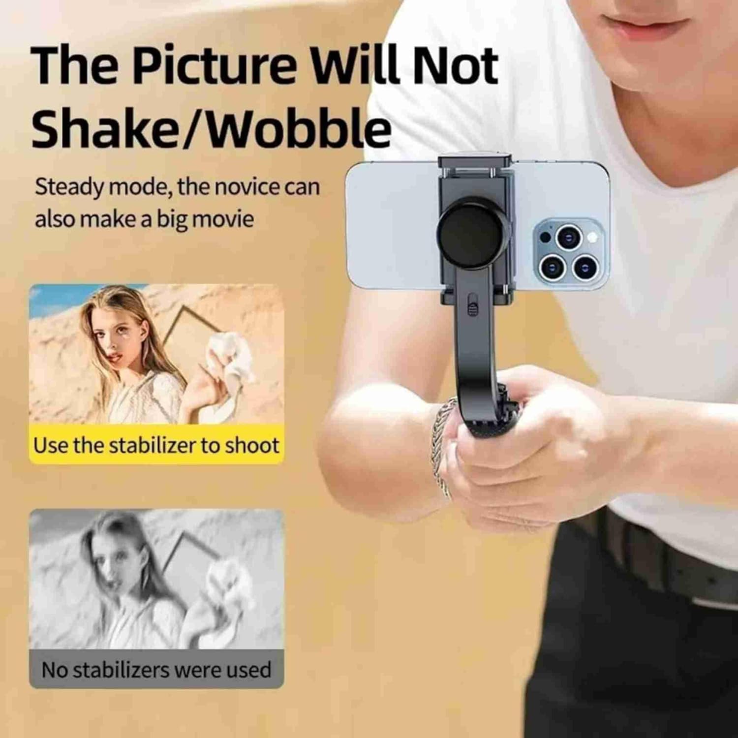 Power-Packed Gimbal Stabilizer Tripod Selfie Stick with Bluetooth Remote for Smartphones – Foldable, Lightweight & Pro-Level Stability