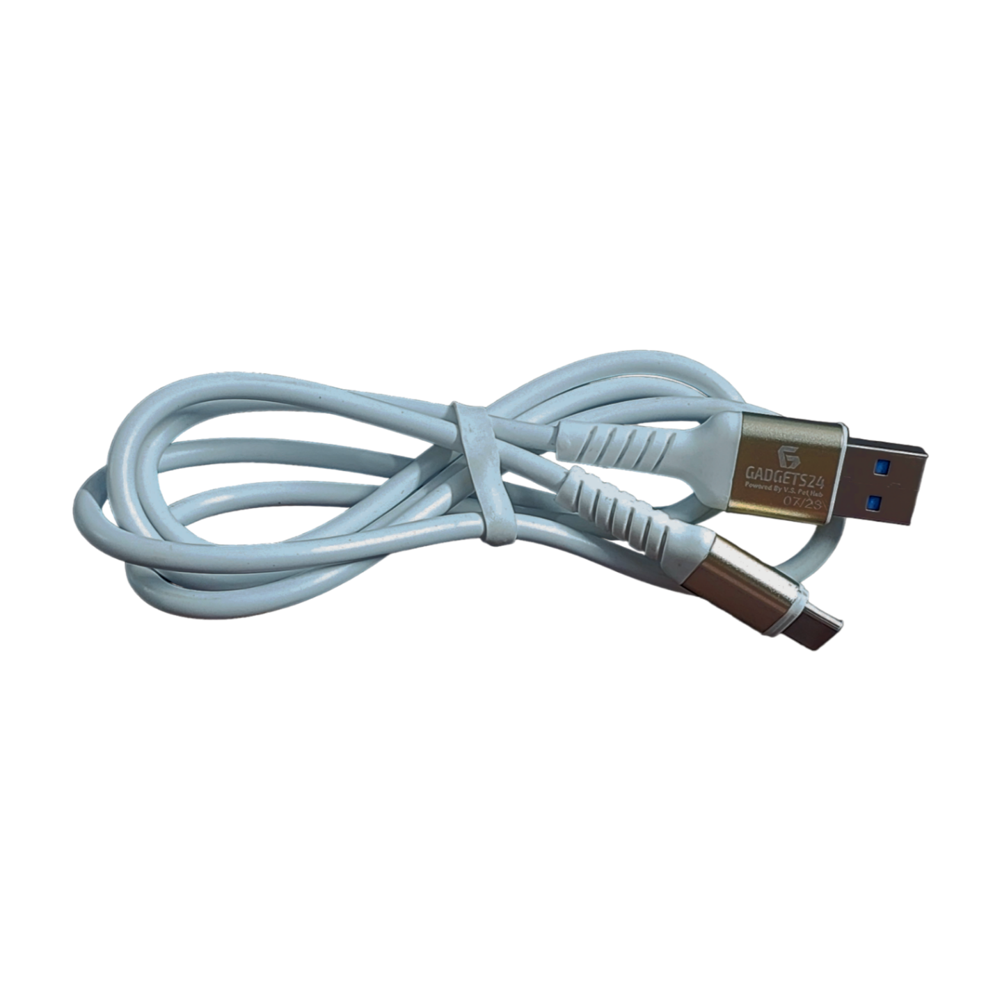 USB Metal Data Cable 3.4 Amp for Andriod Type C Mobile Fast Charging Cable by Gadgets24 (GV-04)