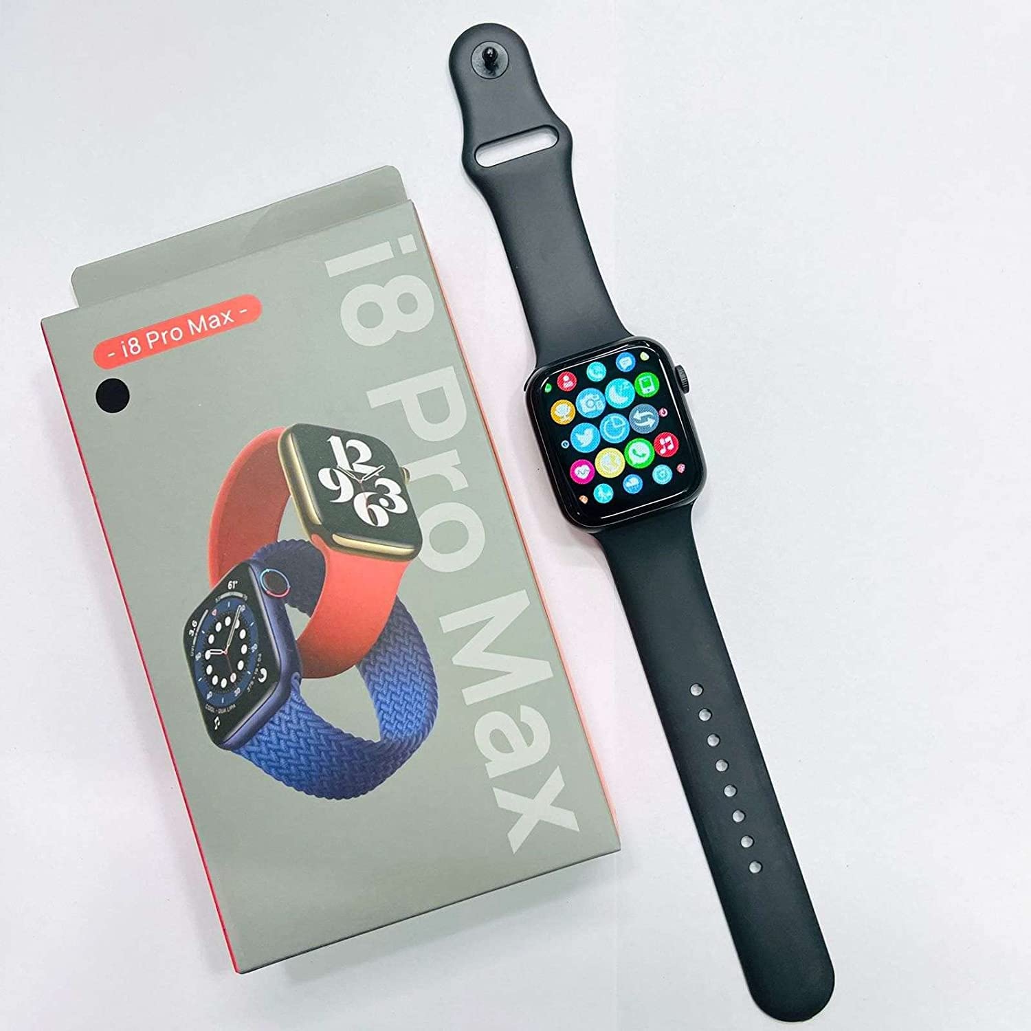 i8 Pro Max Touch Screen Bluetooth Smartwatch with Activity Tracker Compatible with All 3G/4G/5G Android & iOS Smartphones