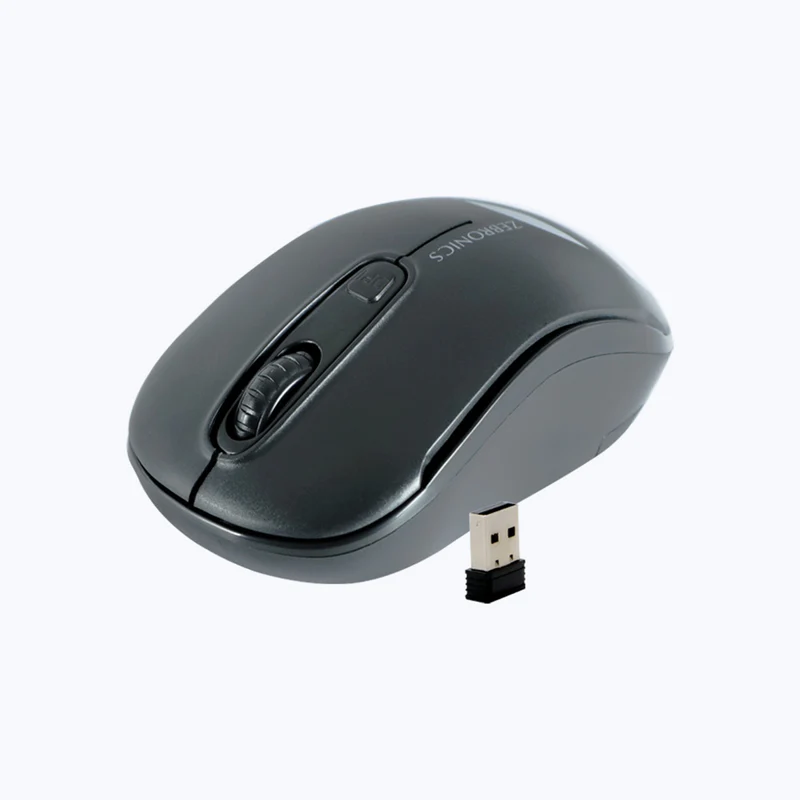 ZEBRONICS Zeb-Dash Wireless Optical Mouse  (2.4GHz Wireless, Black)