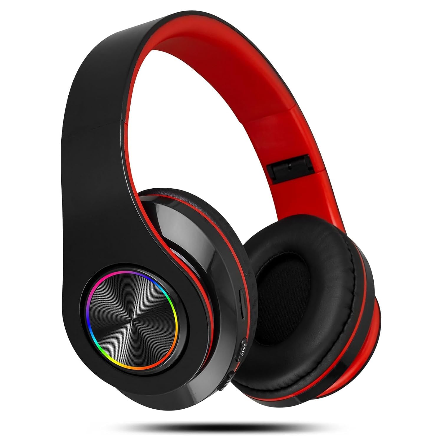 B39 Wireless Headset Black and Red – Premium, Powerful Foldable Bluetooth Headphones with Mic